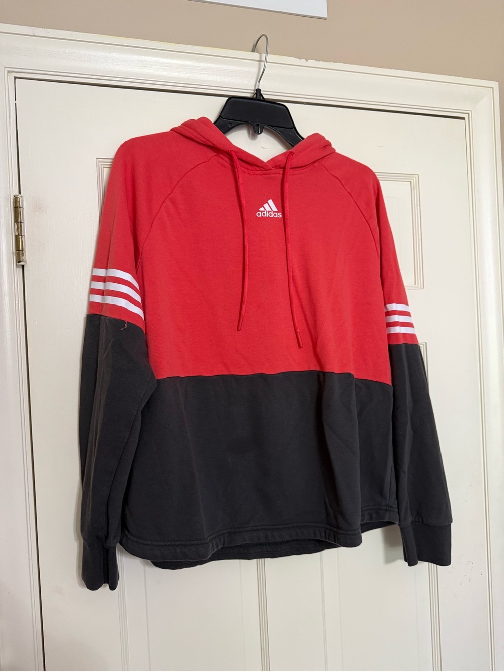 Adidas Two Toned Sweatshirt Hoodie - L